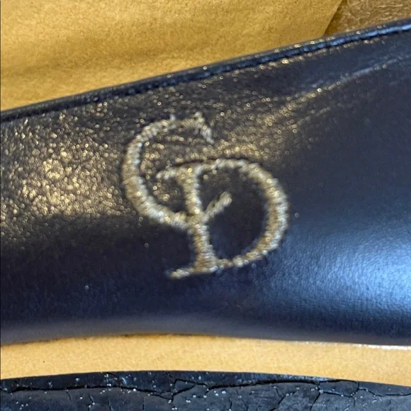 Vintage Christian Dior Sport Blue Leather Slip-on Wedges size 4 1/2 - Picture 8 of 8